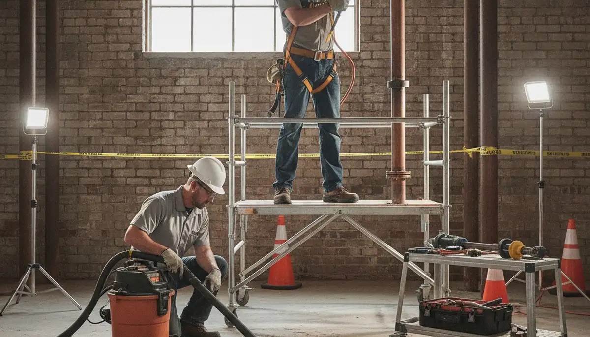Emergency plumber repairing a home pipe in El Paso, TX