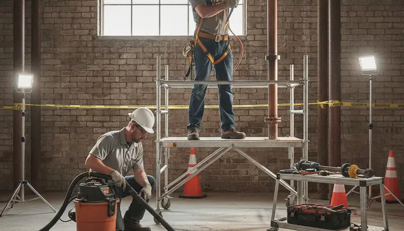 Emergency plumber repairing a home pipe in El Paso, TX