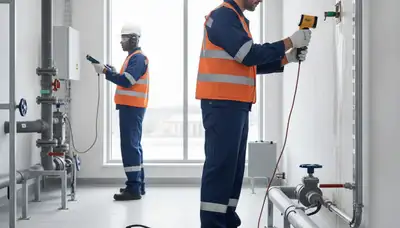 Leak detection plumber inspecting home pipes in El Paso, TX