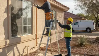 Plumber repairing a sink in El Paso, TX for residential plumbing service