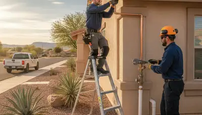 Plumber repairing a pipe in El Paso, TX for reliable plumbing repair service