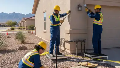 Plumber repairing a leak in El Paso, TX for reliable plumbing service