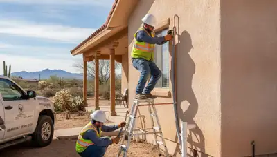 Plumber repairing a leak in El Paso, TX for residential plumbing service