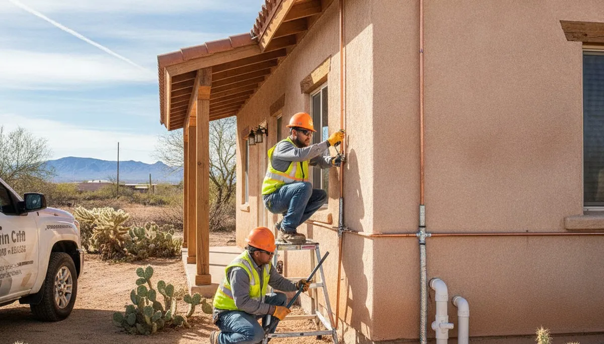 Professional El Paso, TX plumber providing plumbing repair service on-site