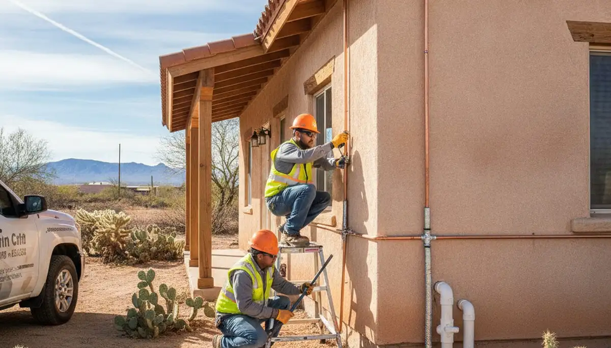 Professional El Paso, TX plumber providing plumbing repair service on-site