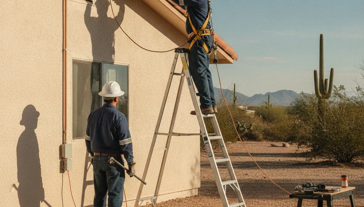 Plumbing repair service truck in El Paso, TX for emergency pipe and leak repairs