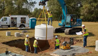 Septic tank installation for El Paso, TX homes by On Call Plumbers