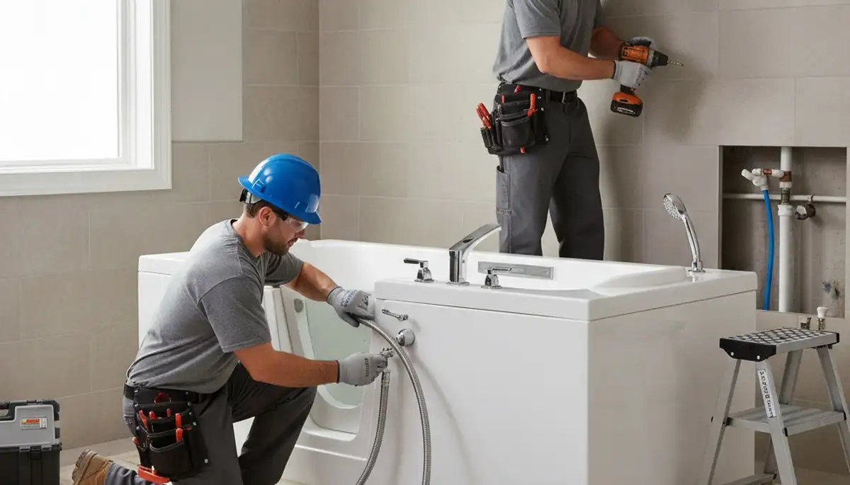 Walk in tub installation in El Paso, TX for safer, accessible bathing by local plumbers