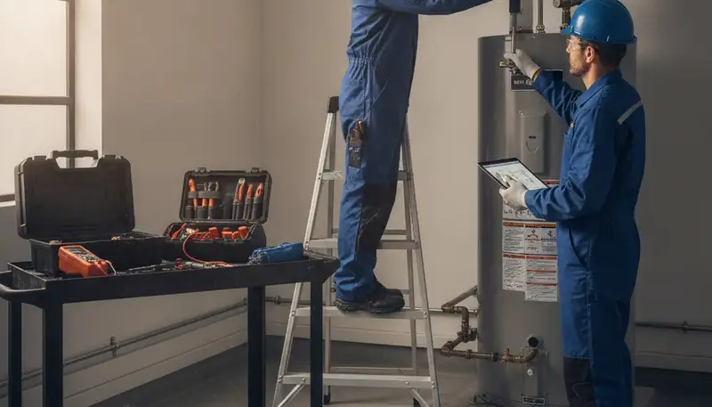 Water heater repair technician serving El Paso, TX for reliable residential plumbing service